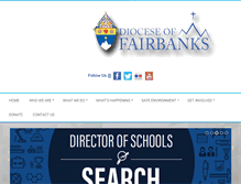 Tablet Screenshot of dioceseoffairbanks.org